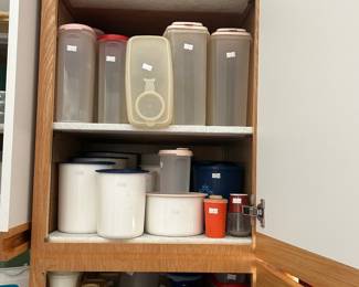 Lots of storage bins