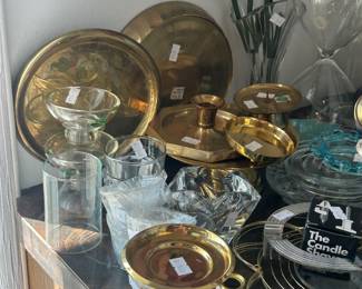 Brass candle accessories 