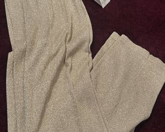 Vintage gold lame pants NWT