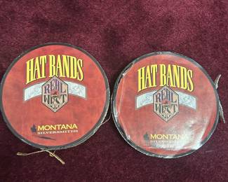 Montana Hat Bands - 1 gold, 1 silver