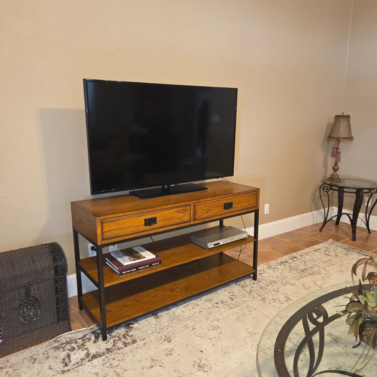 TV and TV console/stand