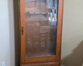 Wooden gun cabinet 