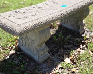 Concrete bench