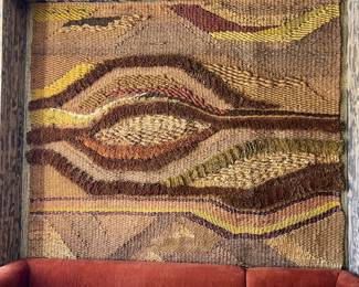 Massive Tapestry by Romeo  Reyna. One of a kind. Commissioned by Stephen by C Chase for the house.  