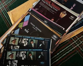 RARE,  Frank Sinatra Cover Art Prints, Front and Back. Record Covers come from these art blocks.