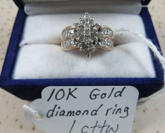 10K Diamond Ring