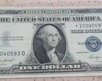 1935 $1.00 Silver Certificate Star Note