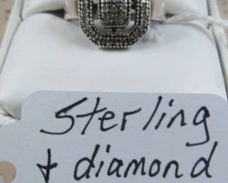 Sterling & Diamond Ring