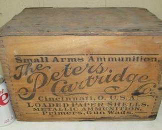 Wooden Peters Ammo Box