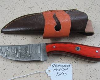Damascus Hunting Knife