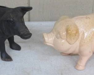 Cast Iron Pig Banks