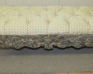 Carved Window Bench