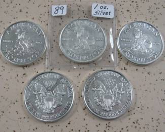 1 oz. Silver Rounds