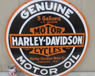 Harley-Davidson Motorcycles Double Sided Sign