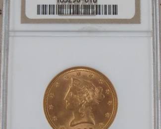 NGC Graded 1897 Gold $10.00 Coin
