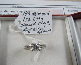 14K Diamond Ring