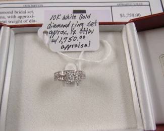 10K Diamond Ring Set