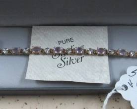 Sterling & Amethyst Bracelet