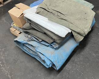 tarps, canvas curtains, welding curtains, hooks