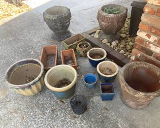 Large and Small Flower Pots