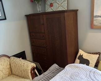 Vintage Oak Chifforobe