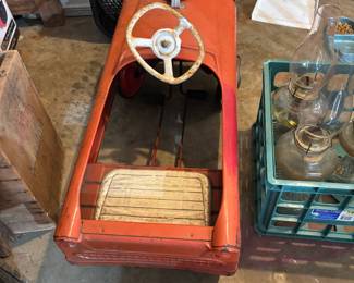 Red Fire Chief Pedal Car