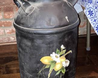 Vintage Metal FarmhouseStyle Milk Can Decor