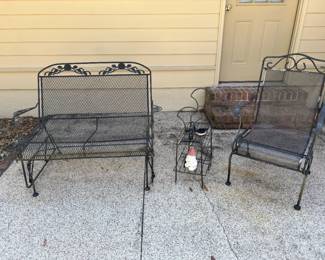 Meadowcraft Chair and Loveseat