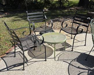 Black Iron Patio Chairs