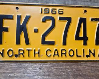 1966 NC Tag