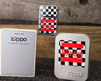 Winston checker zippo