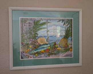 TROPICAL THEME FRAMED ART