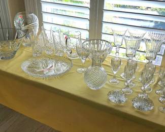 CUT CRYSTAL AND GLASS 