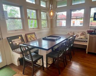 TABLE STAYS WITH HOUSE BUT THE CHAIRS ARE FOR SALE