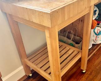 BUTCHER BLOCK TABLE