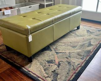 RUGS AND STORAGE BENCH