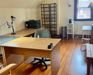 OFFICE DESK, CHAIR AND ACCESSORIES