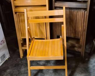 Folding Wood Chairs (7)