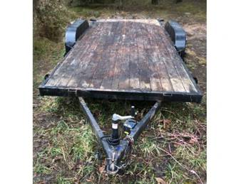 16 Foot Bulldog Double‑Axle Flatbed Trailer – 716H Model, 9,900 GVW