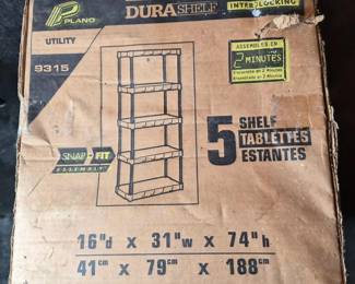 DuraShelf Interlocking 5‑Shelf Plastic Storage Unit (#2)