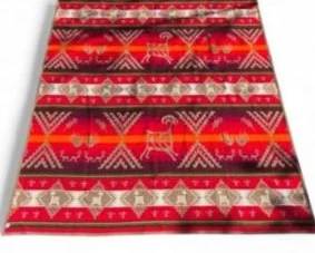 Bold Pendleton Cotton‑Wool Blanket – 92" x 82"