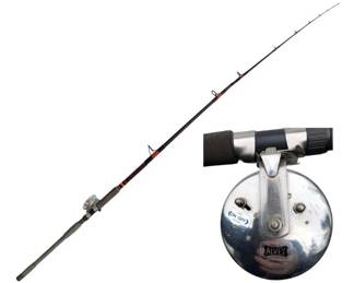 Alvey Australian Side‑Cast Reel with 10' Fishing Pole
