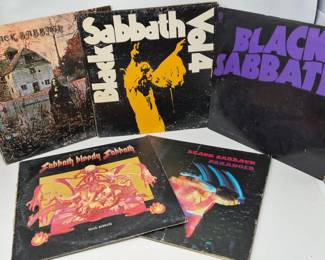 Five Early Black Sabbath Vinyl Classics