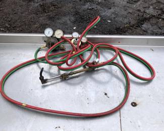 Gas Acetylene Torch Set with Gauges and Hoses	