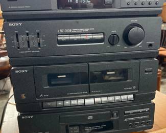 Sony LBT‑D108 Stereo System – Receiver, EQ, Cassette & CD