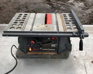 Sears Craftsman 10" Table Saw – Model 113.221740, 2½ HP
