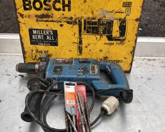 Bosch 11207 Rotary Hammer Drill with Bits – Works