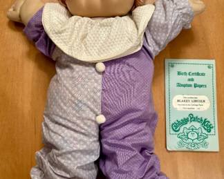 Vintage Cabbage Patch Kid with paperwork