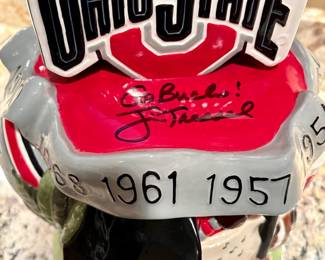 Jim Tressel autographed Radko Ohio State cookie jar