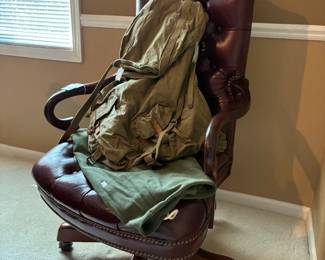 Tufted Leather Office Chair 